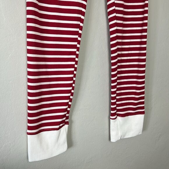Lucky Brand Waffle Stretchy Red/White Stripe Pajama Set - Picture 10 of 11